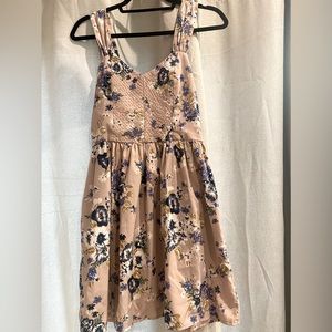Floral mauve dress